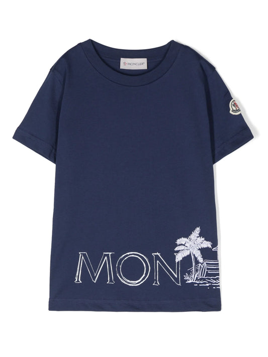 Moncler Enfant logo-print T-shirt