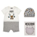 MOSCHINO Baby Teddy Logo Romper Set