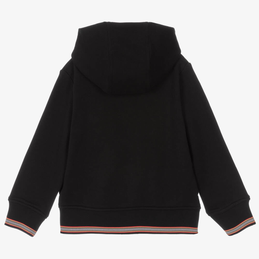 BURBERRY Boys Black Cotton Zip-Up Top – Baby Dropbox BURBERRY Boys Black Cotton Zip-Up Top – Baby Dropbox