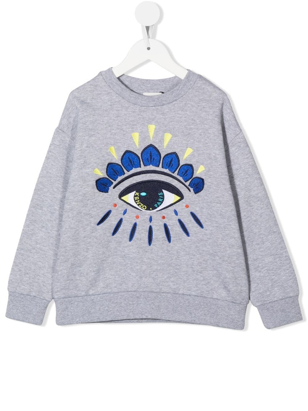 Kenzo Kids embroidered eye cotton-blend sweatshirt
