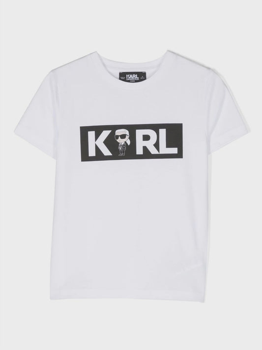 Karl Lagerfeld Kids logo-print organic-cotton T-shirt