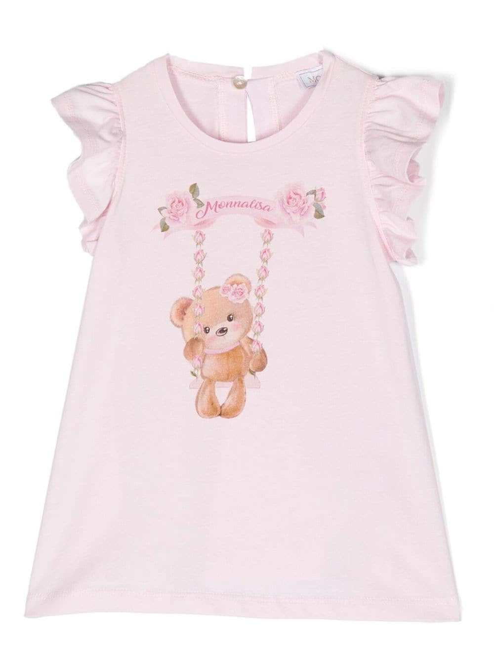 Monnalisa teddy bear-print T-shirt