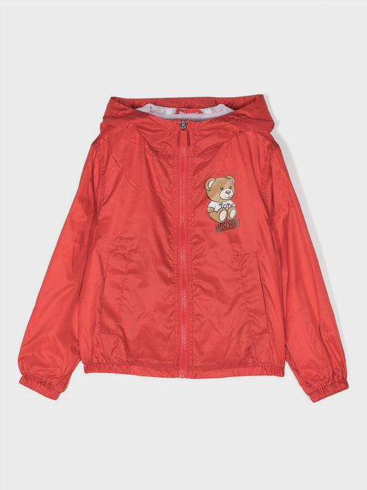 Moschino Kids logo-print jacket