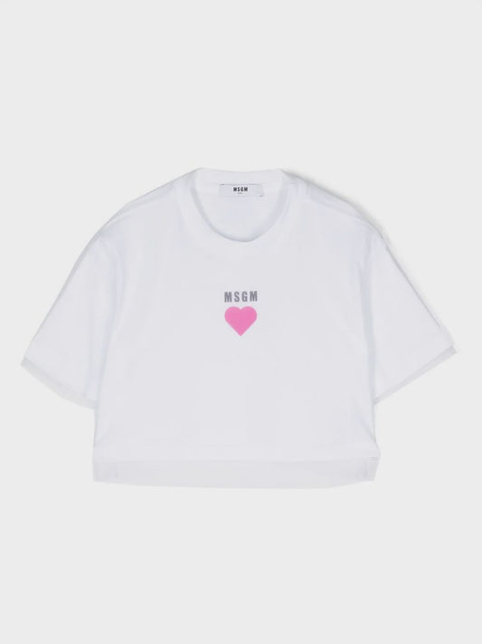 MSGM Kids corta jersey + tulle girl