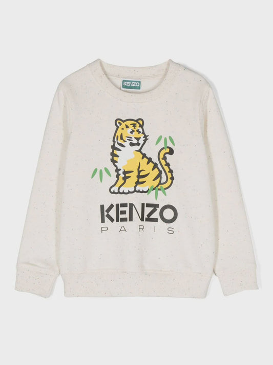 Kenzo Kids logo-print crew-neck sweatshirt