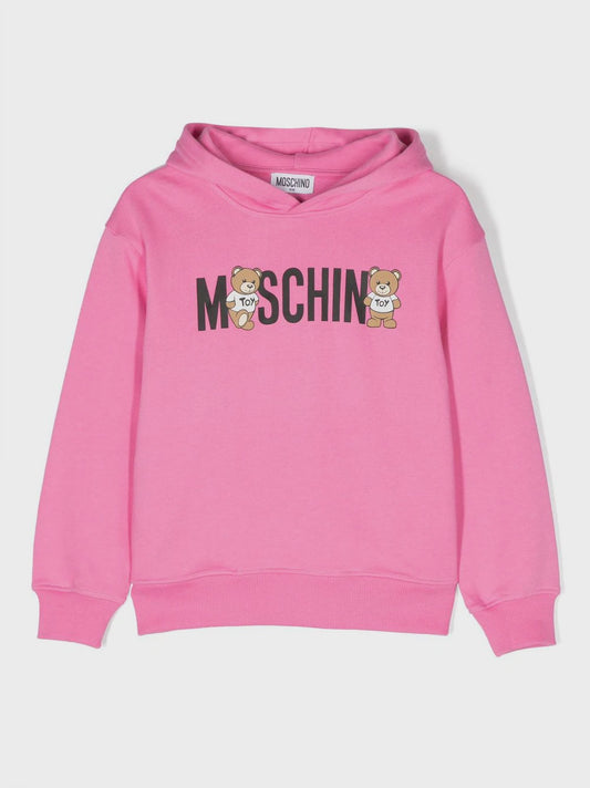 MOSCHINO Teddy Bear logo-print hoodie