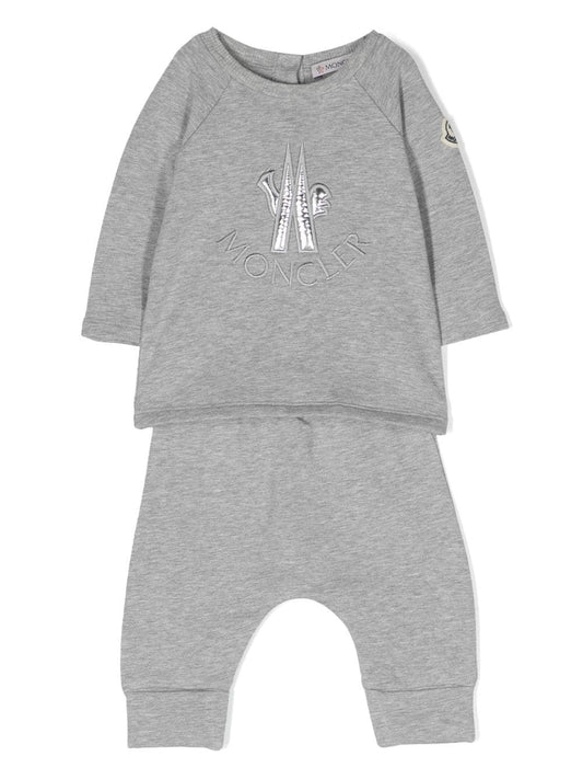 Moncler Enfant embroidered-logo tracksuit set