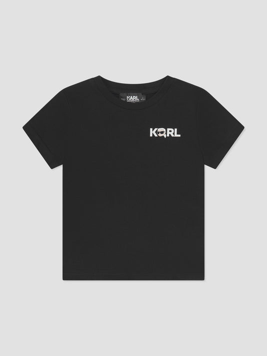 Karl Lagerfeld Kids Logo-Printed Crewneck T-Shirt