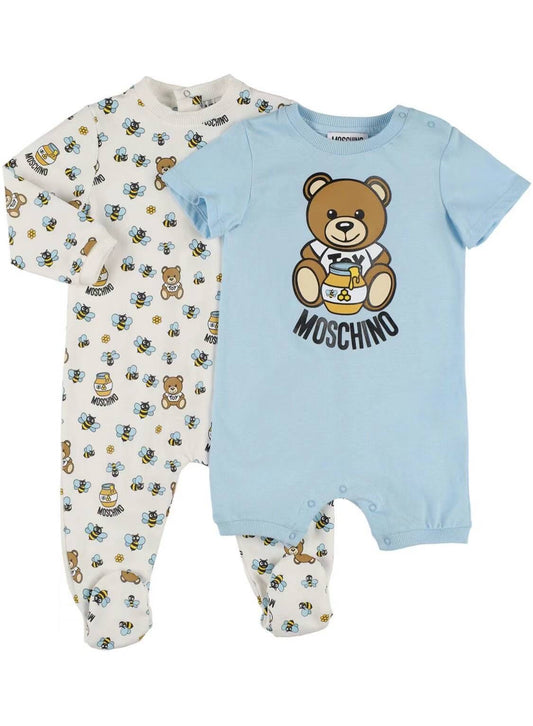 Moschino Kids Teddy-Bear babygrow set