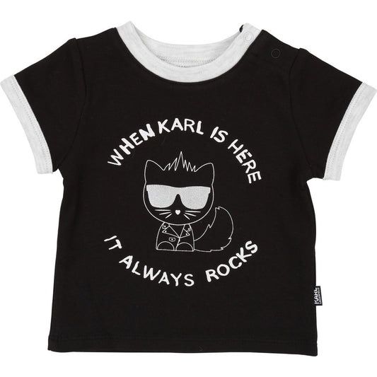 KARL LAGERFELD Baby T-Shirt Choupette black