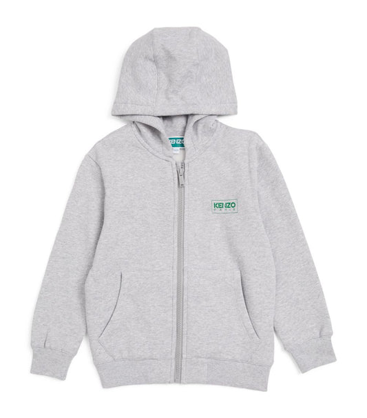 KENZO KIDS  Logo Print Zip-Up Hoodie