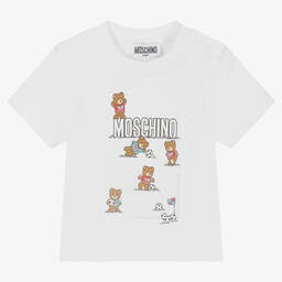 MOSCHINO iconic Teddy Bear logo playing football