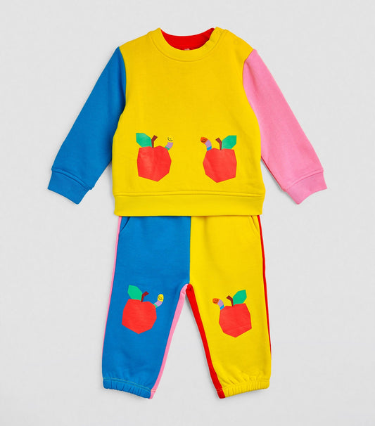 STELLA MCCARTNEY KIDS APPLE BLUE/YELLOW/RED SET